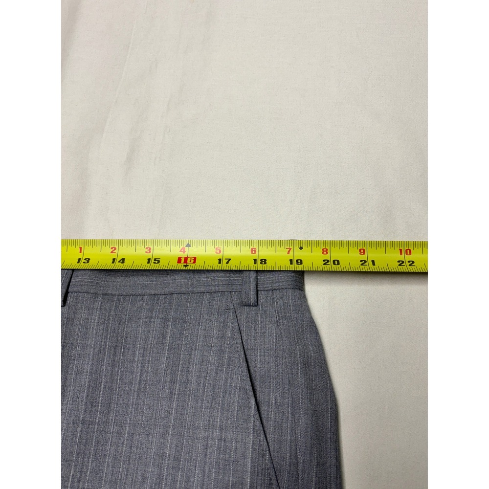 Lauren Ralph Lauren Mens Gray Pinstripe Wool Blend Dress Pants 38W x 32L - Picture 6 of 10